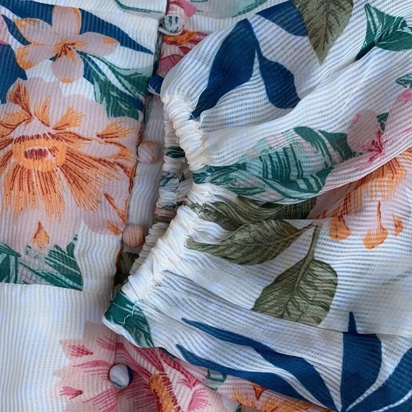 New GUESS Floral Print Dress SZ M - Picture 9 of 11